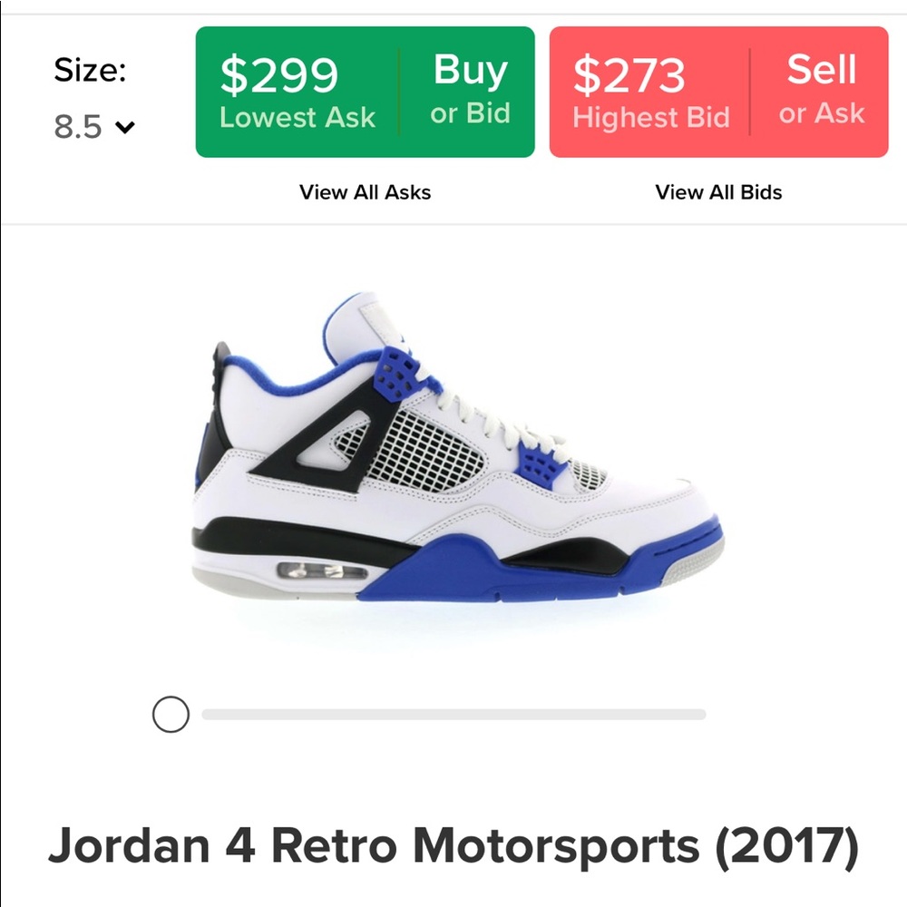 Jordan 4 Retro Motorsport